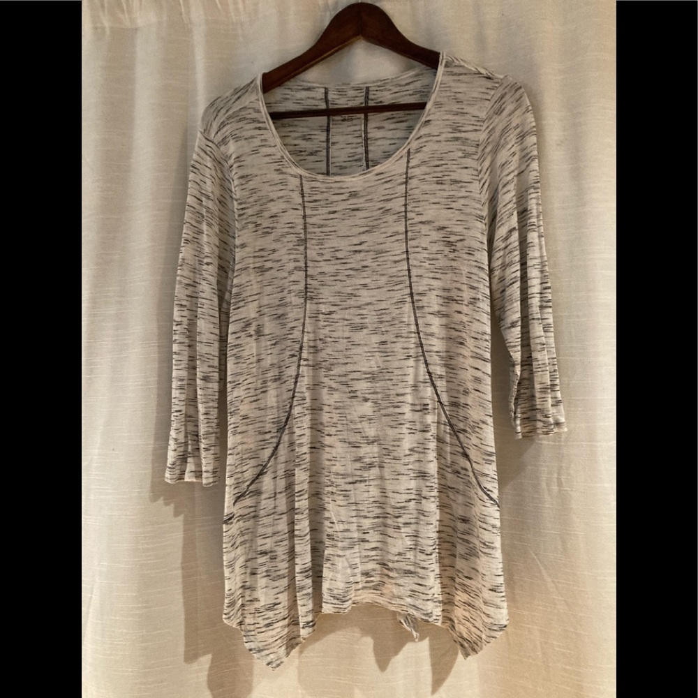 Style & Co. Size Lg. White, Gray, Black T Shirt